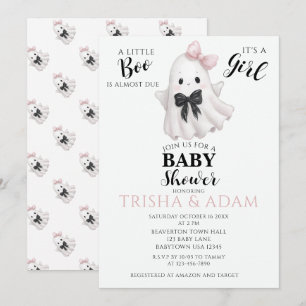 Ein kleines Boo kommt bald – Halloween-Baby-Party Einladung