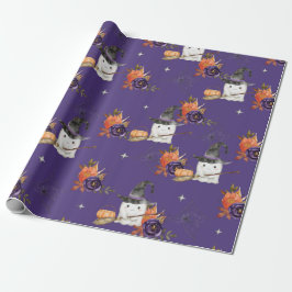 Ein kleines Boo Niedlich Ghost Halloween Kinderdus Geschenkpapier