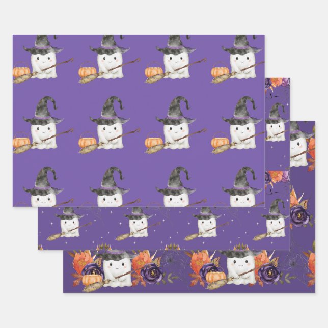 Ein kleines Boo Niedlich Ghost Halloween Kinderdus Geschenkpapier Set (Set)