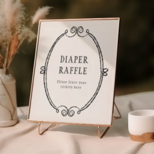 Ein kleines Boot Halloween Baby Duschdusche Windel Poster