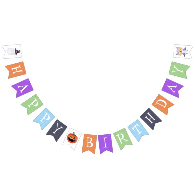 Ein kleines Boot Halloween Baby Shower Bunting Fah Wimpelkette (Alle)