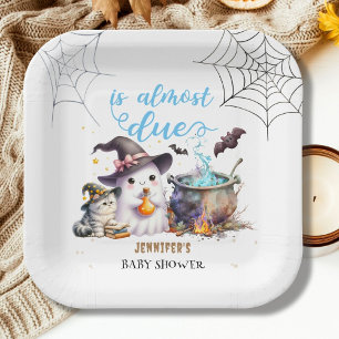 Ein kleines Buh! Junge Süße Halloween-Baby-Party Pappteller