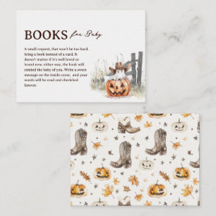 Ein kleines Buh Western-Halloween-Bücher für Baby Begleitkarte