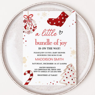 Ein kleines Bündel Joy Weihnachtsdusche Einladung
