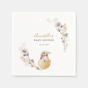 Ein kleines Bunny Oaster Baby Dusche Serviette