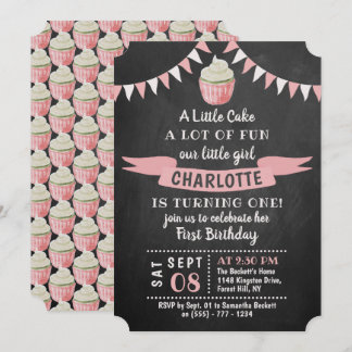 Ein kleines Chalkboard zum 1. Geburtstag Einladung
