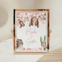 Ein kleines Cowgirl Babydusche Bücher und Geschenk