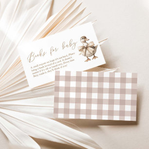 Ein kleines Duckling Baby Duschbücher für Baby Begleitkarte