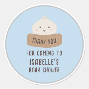 Ein kleines Dumpling ist unterwegs danke Runder Aufkleber