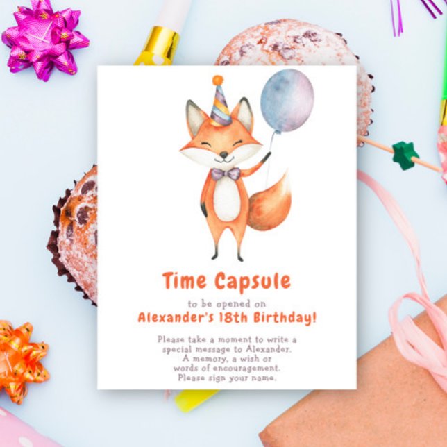 Ein kleines Fox Time Kapsel 1. Geburtstagspopster Poster (Von Creator hochgeladen)