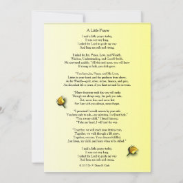 "Ein kleines Gebet" Matte Yellow Rose Bud
