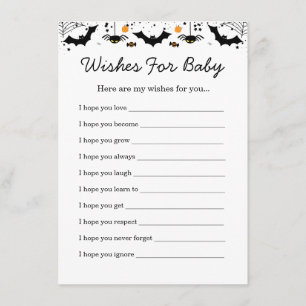Ein kleines Gespenst kommt bald - Halloween-Baby-P Begleitkarte