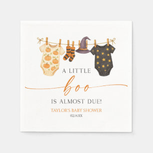 Ein kleines Gespenst kommt bald! Halloween-Baby-Pa Serviette