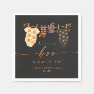 Ein kleines Gespenst kommt bald! Halloween-Baby-Pa Serviette