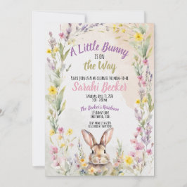 Ein kleines Häschen ist auf dem Weg - Baby Shower Einladung