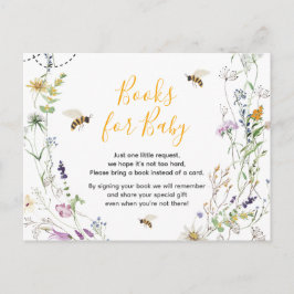 Ein kleines Honey Bee Baby Duschbücher für Baby Postkarte