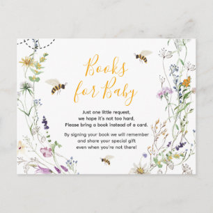 Ein kleines Honey Bee Baby Duschbücher für Baby Postkarte