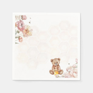 Ein kleines Honigkind ist auf dem Weg Servietten