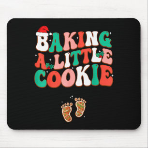 Ein kleines Keks süßes Weihnachten Schwangerschaft Mousepad