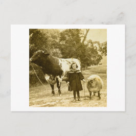 Ein kleines Kind wird sie führen Postkarte