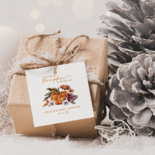 Ein kleines Kürbisbaby-Geschenk-Tag Geschenkanhänger