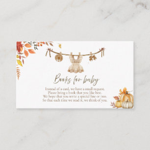 Ein kleines Kürbisbuch für Baby, Wäscherei Boho Fa Begleitkarte