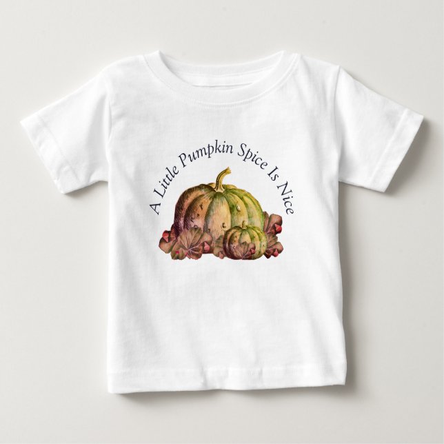 Ein kleines Kürbisgewürz ist schön Baby T-shirt (Vorderseite)