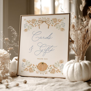 Ein Kleines Kürbiskottage Karten und Geschenke Sch Poster