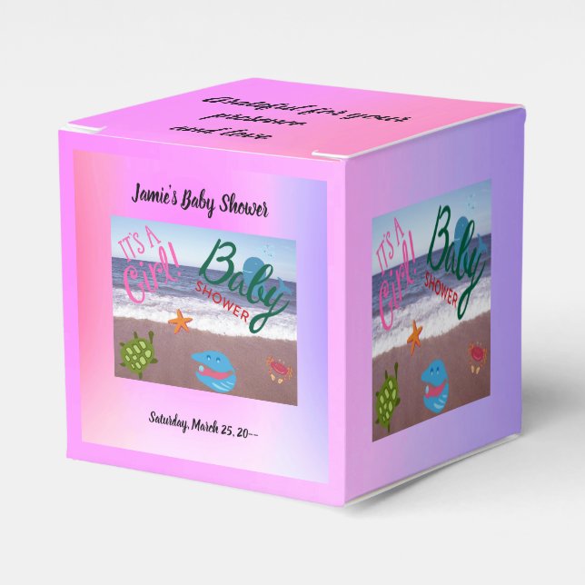 Ein kleines Mädchen unterwegs: Ozeanabenteuer Geschenkschachtel (Vorderseite)