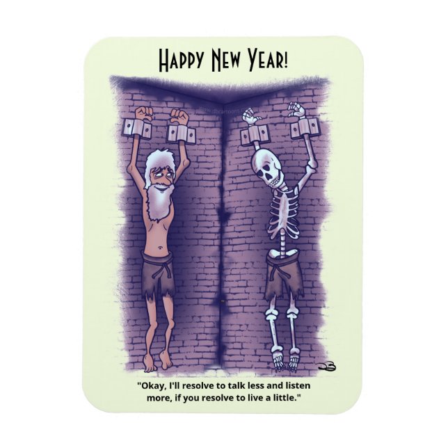Ein kleines New Year's Foto Magnet (Vertikal)