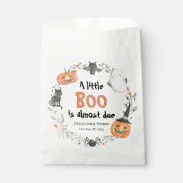 Ein kleines Niedliches Halloween Pumpkin Baby Dusc Geschenktütchen