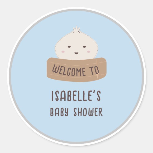 Ein kleines Plätschern ist auf dem Weg zum Empfang Runder Aufkleber (Vorderseite)