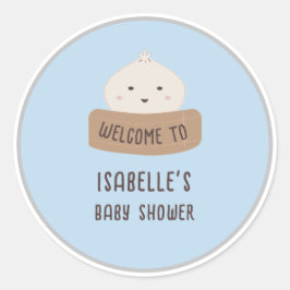 Ein kleines Plätschern ist auf dem Weg zum Empfang Runder Aufkleber