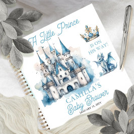 Ein kleines Prince Boy Baby Shower Guest Book Notizbuch
