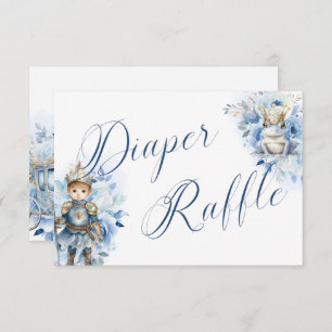 Ein kleines Prinz Royal Blue Duschdieger Raffle Einladung