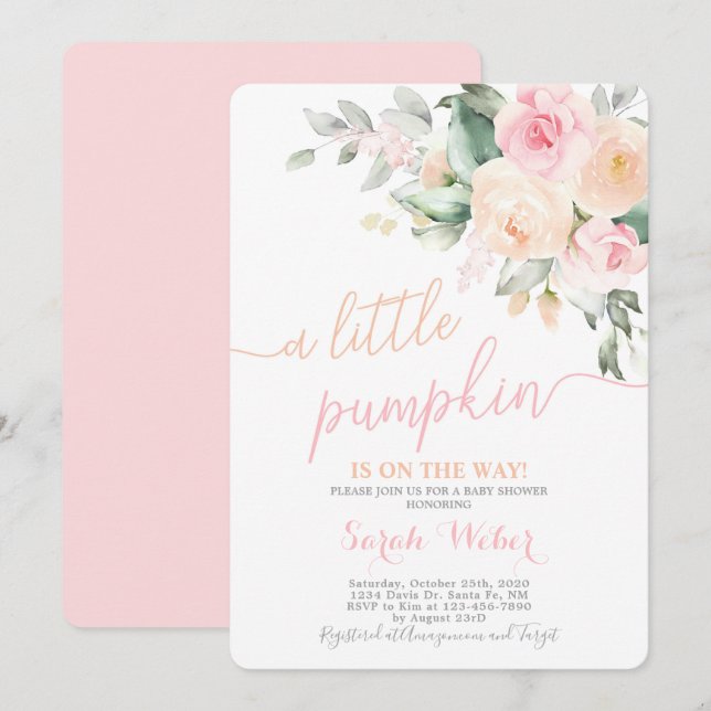 Ein kleines Puffkindermädchen Einladung (Vorne/Hinten)