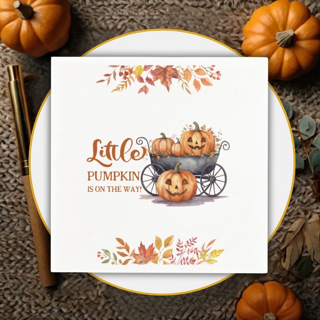 Ein kleines Pumkin Halloween-Herbstdusche Serviette (Von Creator hochgeladen)