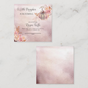 Ein kleines Pumpkin Baby Dusche Windeln Raffle Enc Begleitkarte