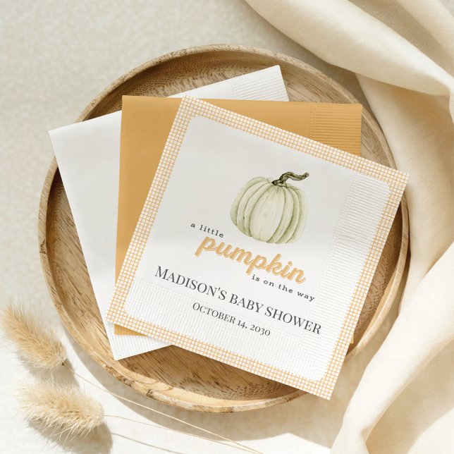 Ein kleines Pumpkin Baby Duschpapier Napkin Serviette (Von Creator hochgeladen)