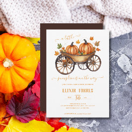 Ein kleines Pumpkin Fall Baby Duschgeschlecht neut Einladung