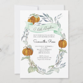 Ein kleines Pumpkin Fall Baby Duschgeschlecht neut Einladung