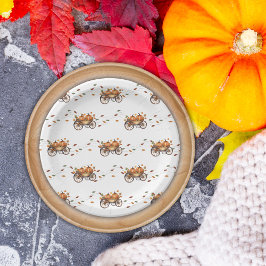 Ein kleines Pumpkin Fall Baby Duschgeschlecht neut Pappteller