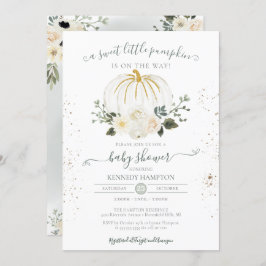 Ein kleines Pumpkin Gender Neutral Fall Baby Dusch Einladung