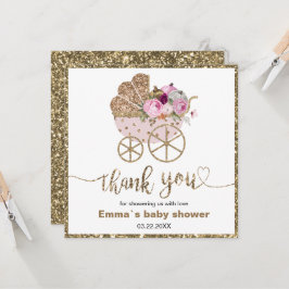 Ein kleines Pumpkin Girl Baby Dusche danke