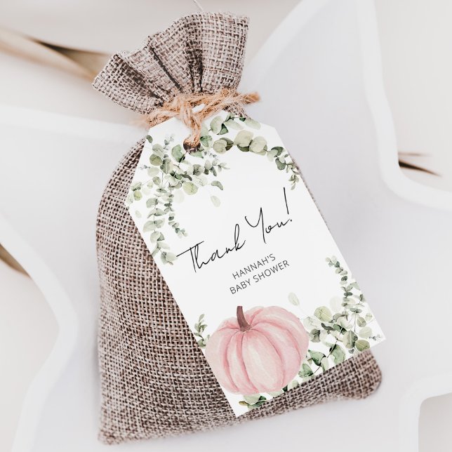 Ein kleines Pumpkin Girl Baby Dusche Gefallen Viel Geschenkanhänger (Von Creator hochgeladen)