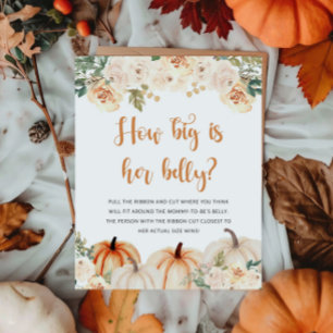 Ein kleines Pumpkin Herbst Babyduschenzeichen Poster