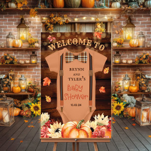 Ein kleines Pumpkin Romper Begrüßungszeichen Poster