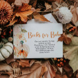 Ein kleines Puppkin-Baby-Duschbuchlein Begleitkarte<br><div class="desc">Mit der **A Little Pumpkin Baby Shower Book Request Card** verleihen Sie Ihrer Babydusche eine charmante Touch. Diese reizvolle Karte lädt die Gäste dazu ein, sich an der Bibliothek des Babys zu beteiligen, indem sie ein Lieblingsbuch anstelle einer Karte mitbringt, was es zu einem sinnvollen und dauerhaften Geschenk macht. Mit...</div>