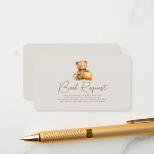 Ein kleines Puppkin-Baby-Duschbuchlein Begleitkarte