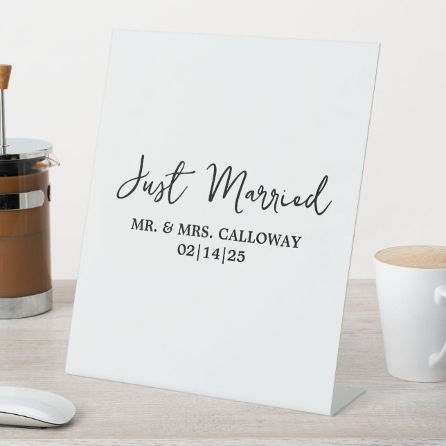 Ein kleines Retro-Banner nur verheiratet Sockelschild (In Situ)